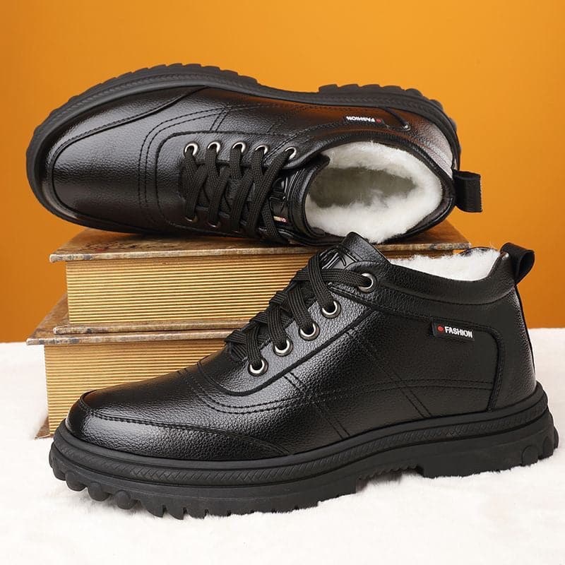 [100% piel de vacuno] Zapatos de algodón para hombre
