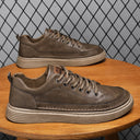 Nuevos zapatos de otoño para hombre con suela blanda