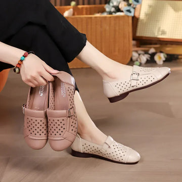 Zapatos huecos antideslizantes y transpirables.
