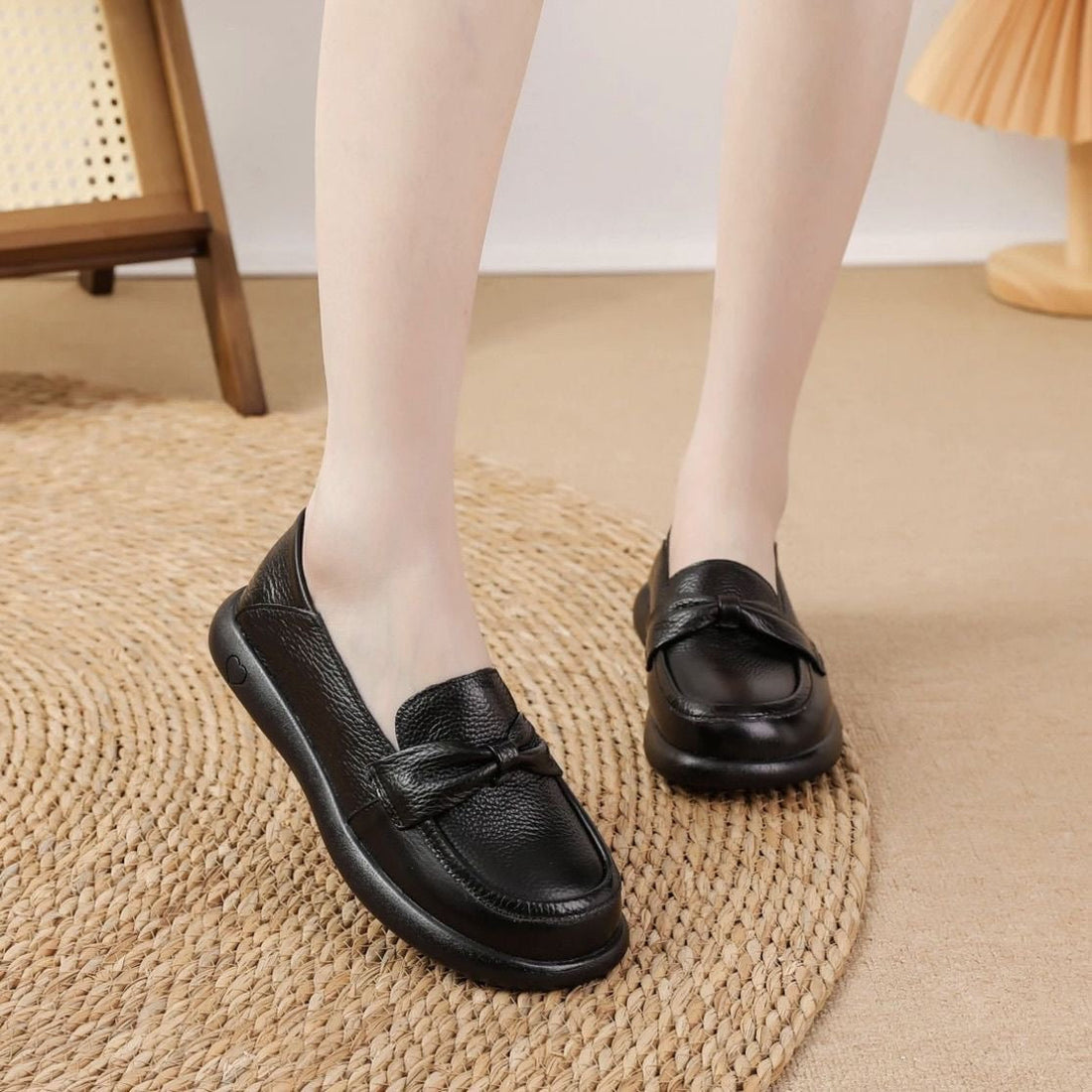 Zapatos planos antideslizantes