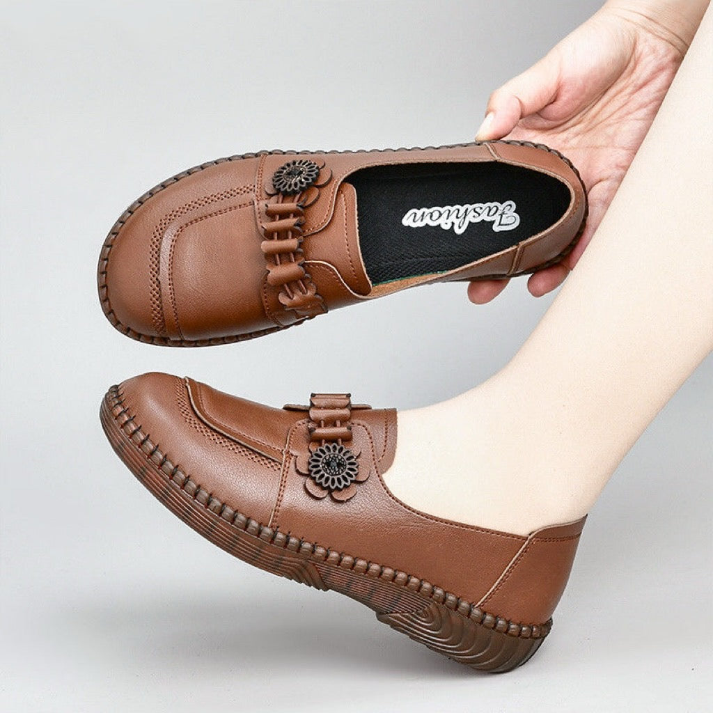 2025 nuevos zapatos casuales de cuero genuino