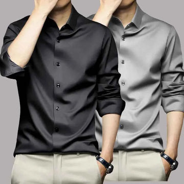 Camisa Ejecutiva Premium Sin Arrugas – ¡Compra 1 y Llévate Otra GRATIS!