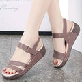 Sandalias con plataforma sencilla y punta abierta