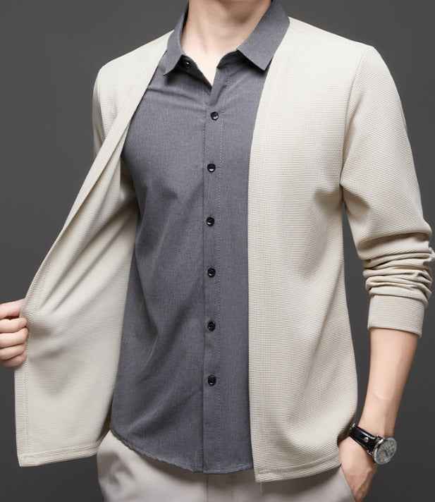 Camisa-Cardigan Illusion™ Elegancia que se siente, comodidad que impresiona. (cópia) 2a