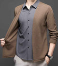 (cópia) Camisa-Cardigan Illusion™ Elegancia que se siente comodidad que impresiona