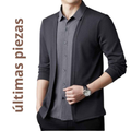 (cópia) Camisa-Cardigan Illusion™ Elegancia que se siente comodidad que impresiona