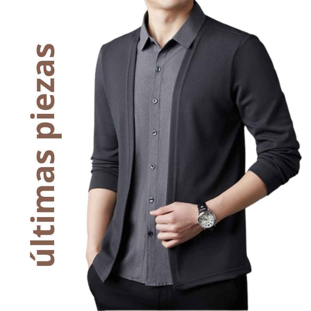 (cópia) Camisa-Cardigan Illusion™ Elegancia que se siente comodidad que impresiona