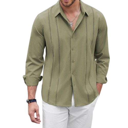 Guayabera Riviera Elegancia fresca Tradición que se lleva puesta.